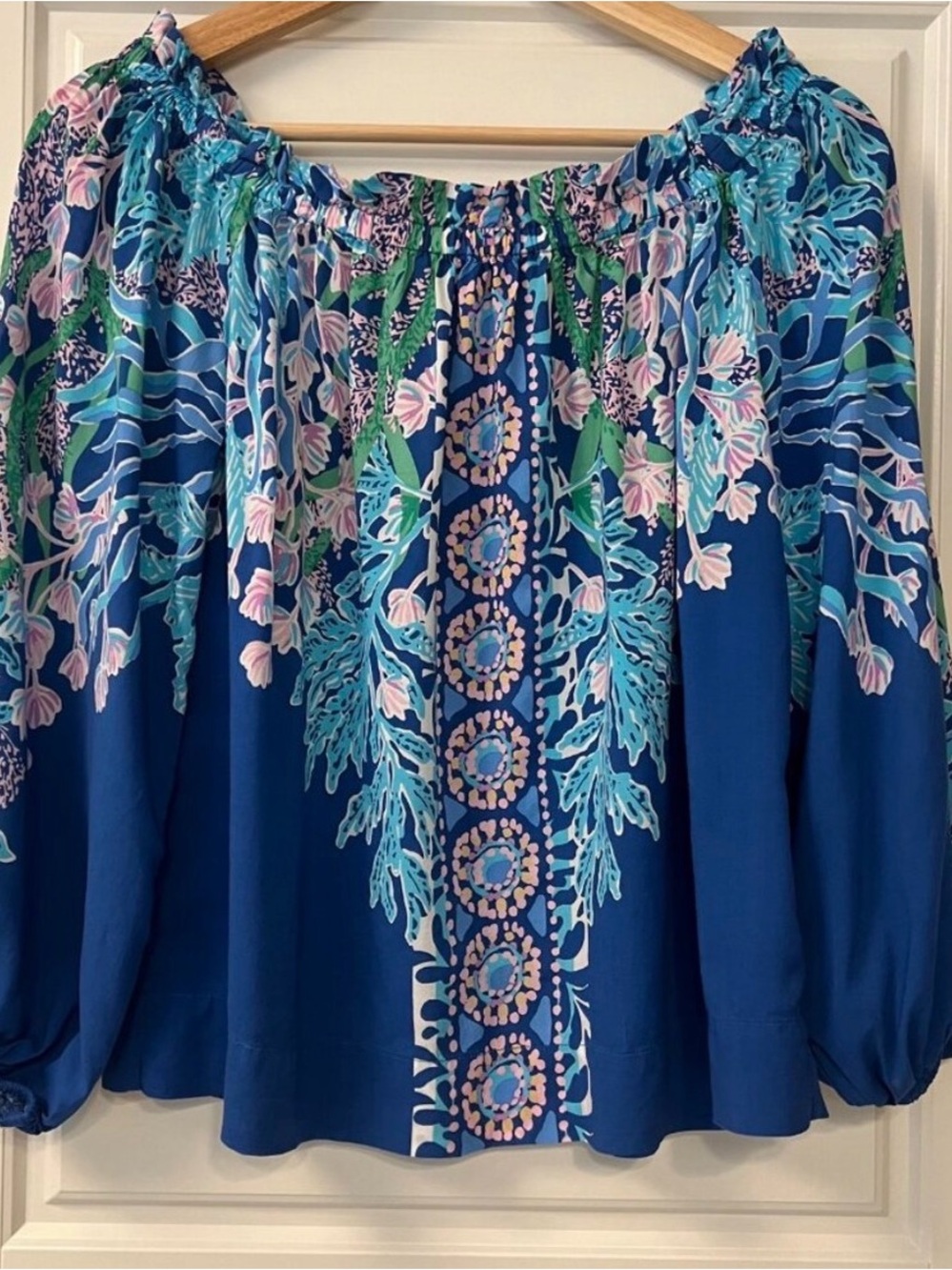 Lilly Pulitzer Long Sleeve On/Off Shoulder Top